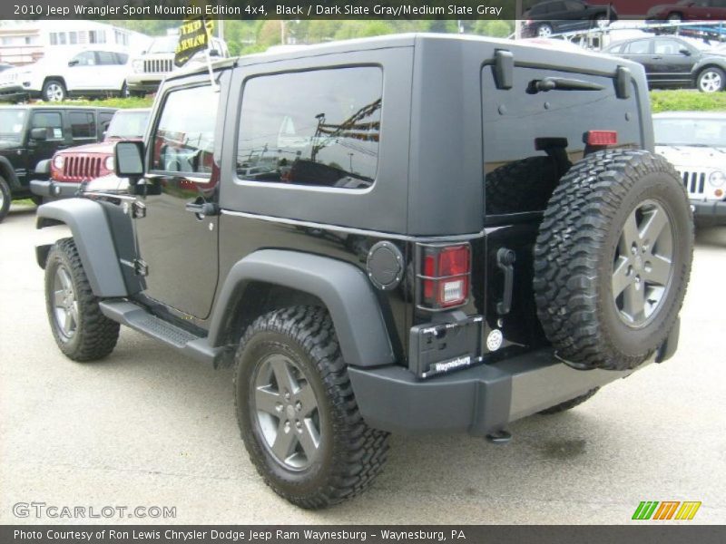 Black / Dark Slate Gray/Medium Slate Gray 2010 Jeep Wrangler Sport Mountain Edition 4x4
