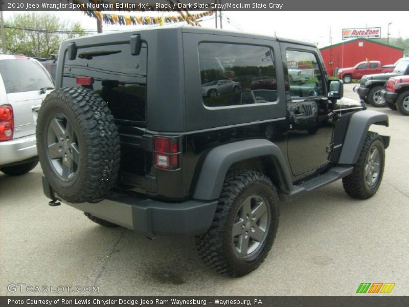 Black / Dark Slate Gray/Medium Slate Gray 2010 Jeep Wrangler Sport Mountain Edition 4x4