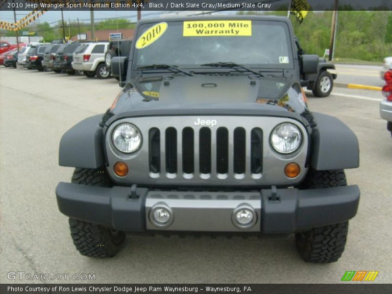 Black / Dark Slate Gray/Medium Slate Gray 2010 Jeep Wrangler Sport Mountain Edition 4x4
