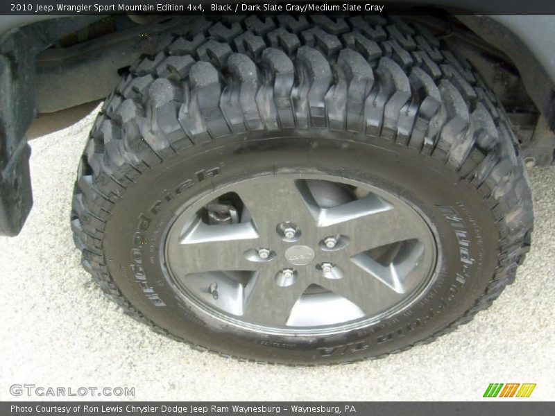 Black / Dark Slate Gray/Medium Slate Gray 2010 Jeep Wrangler Sport Mountain Edition 4x4