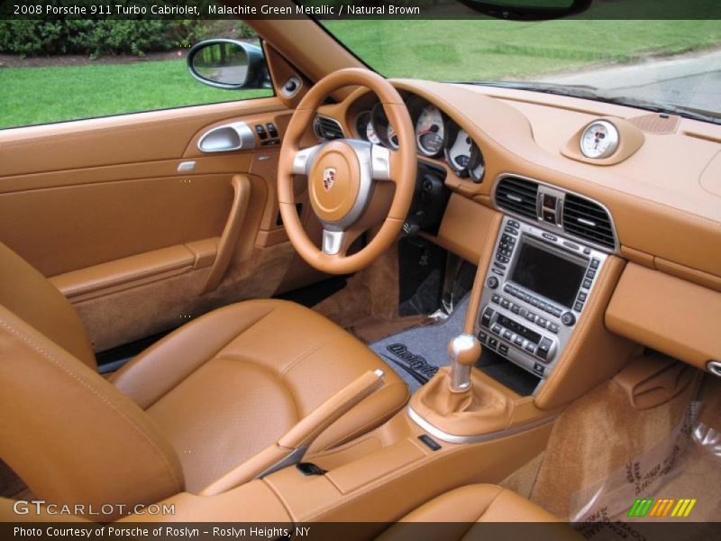  2008 911 Turbo Cabriolet Natural Brown Interior