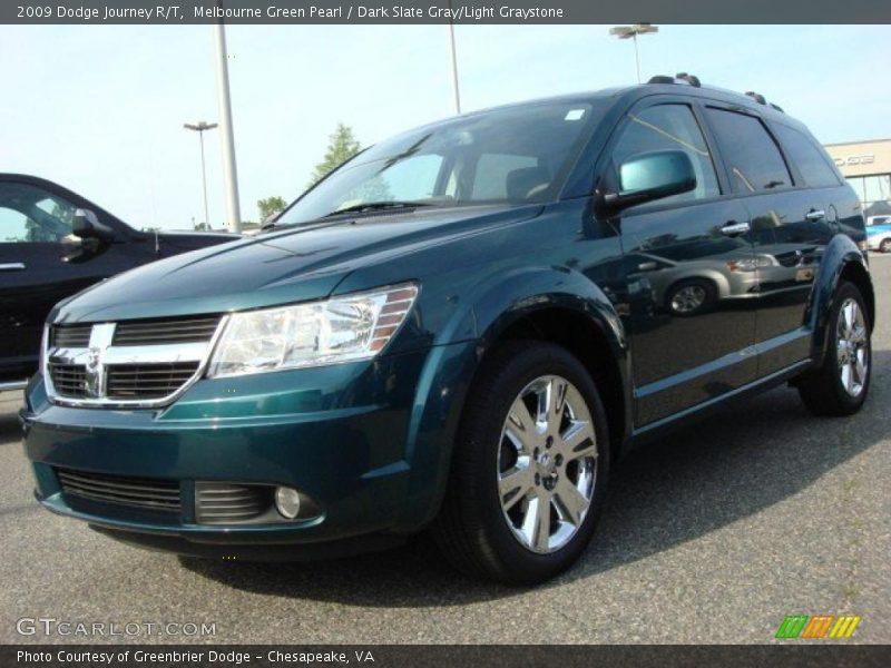 Melbourne Green Pearl / Dark Slate Gray/Light Graystone 2009 Dodge Journey R/T