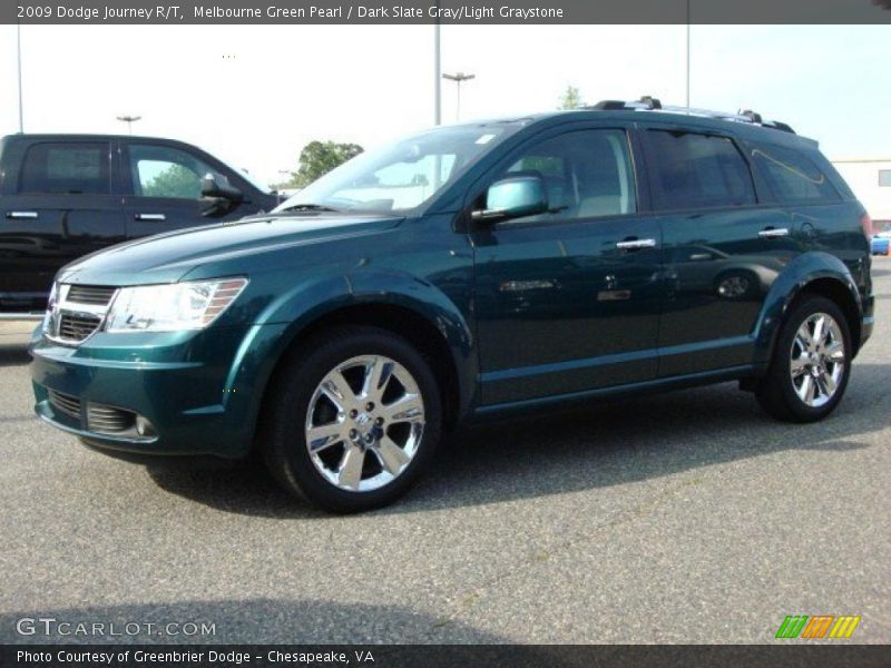 Melbourne Green Pearl / Dark Slate Gray/Light Graystone 2009 Dodge Journey R/T