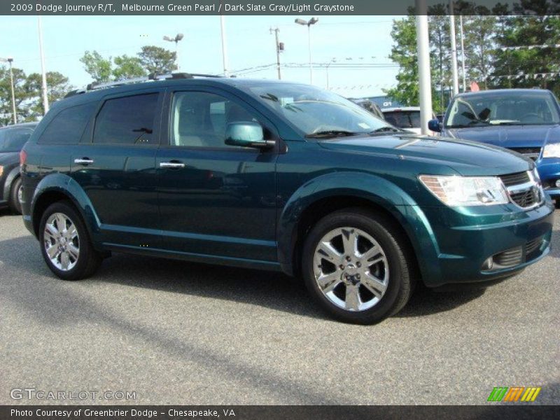 Melbourne Green Pearl / Dark Slate Gray/Light Graystone 2009 Dodge Journey R/T