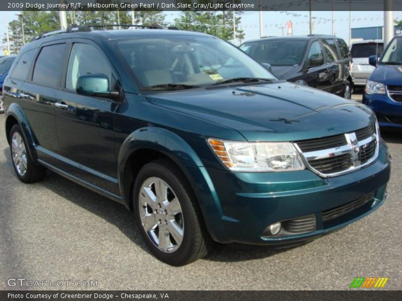 Melbourne Green Pearl / Dark Slate Gray/Light Graystone 2009 Dodge Journey R/T