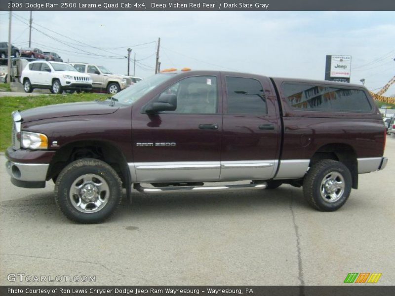 Deep Molten Red Pearl / Dark Slate Gray 2005 Dodge Ram 2500 Laramie Quad Cab 4x4