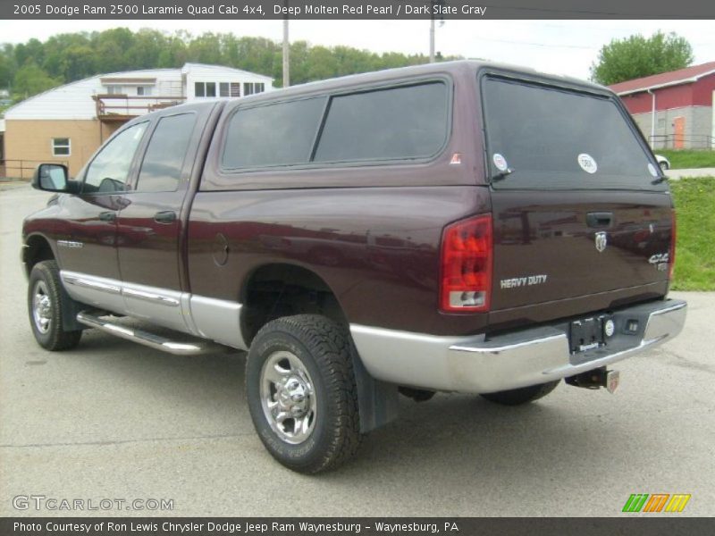 Deep Molten Red Pearl / Dark Slate Gray 2005 Dodge Ram 2500 Laramie Quad Cab 4x4