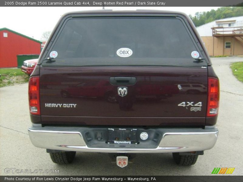 Deep Molten Red Pearl / Dark Slate Gray 2005 Dodge Ram 2500 Laramie Quad Cab 4x4