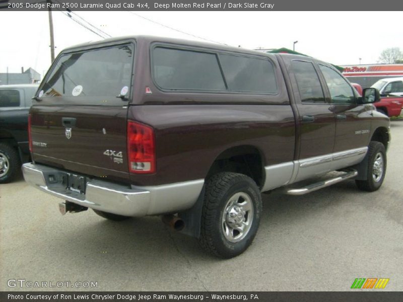 Deep Molten Red Pearl / Dark Slate Gray 2005 Dodge Ram 2500 Laramie Quad Cab 4x4