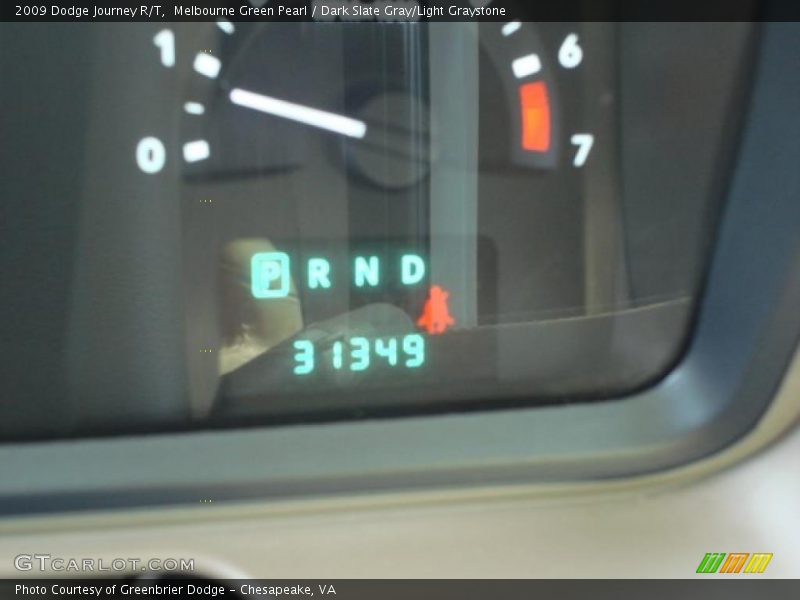 Melbourne Green Pearl / Dark Slate Gray/Light Graystone 2009 Dodge Journey R/T