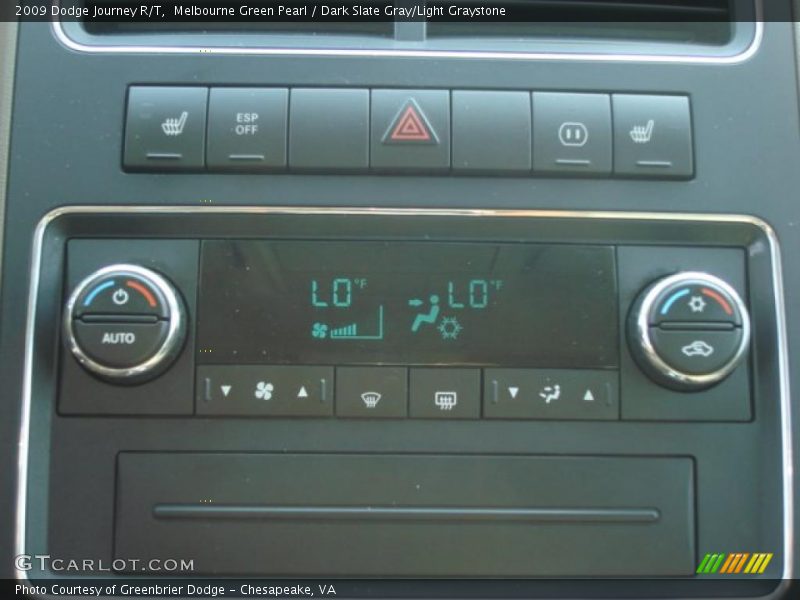 Melbourne Green Pearl / Dark Slate Gray/Light Graystone 2009 Dodge Journey R/T