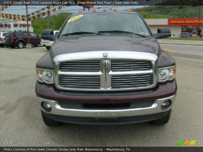 Deep Molten Red Pearl / Dark Slate Gray 2005 Dodge Ram 2500 Laramie Quad Cab 4x4
