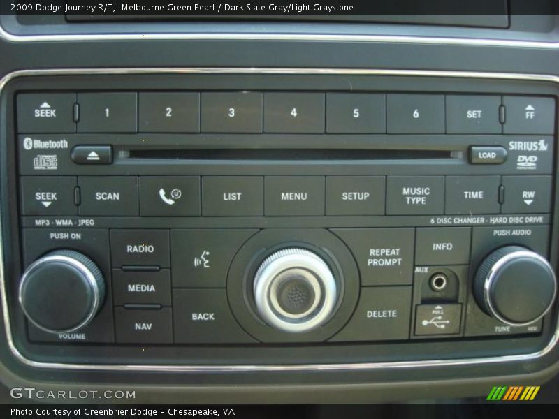 Melbourne Green Pearl / Dark Slate Gray/Light Graystone 2009 Dodge Journey R/T