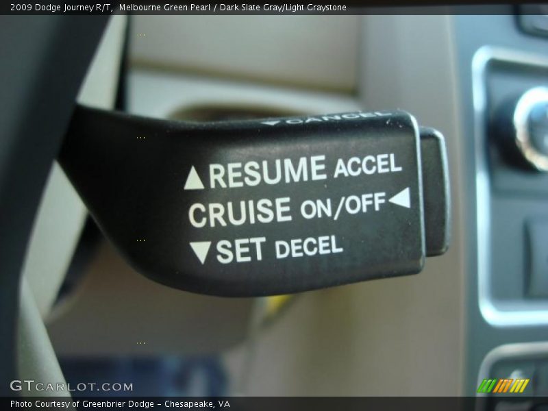 Melbourne Green Pearl / Dark Slate Gray/Light Graystone 2009 Dodge Journey R/T