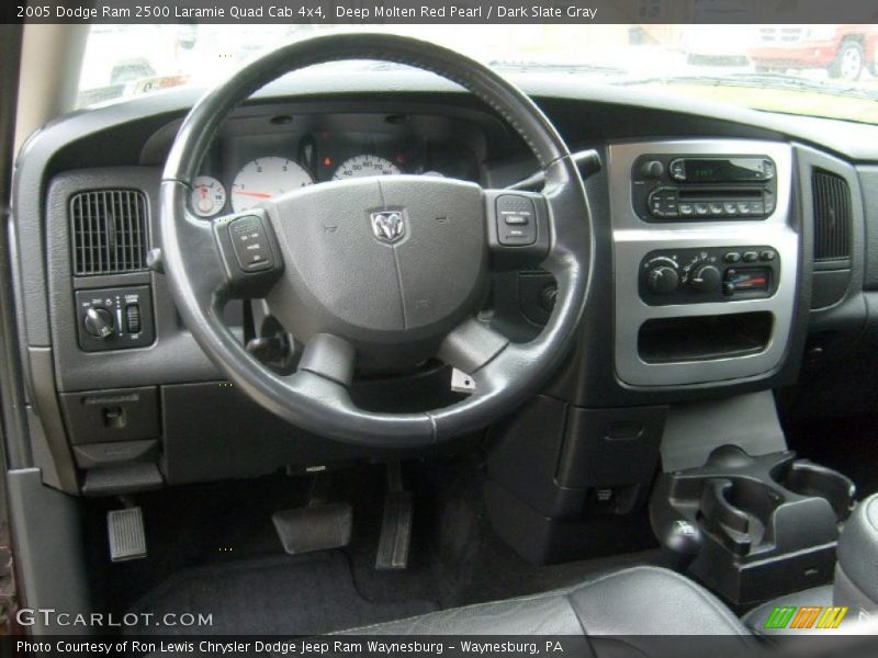 Deep Molten Red Pearl / Dark Slate Gray 2005 Dodge Ram 2500 Laramie Quad Cab 4x4