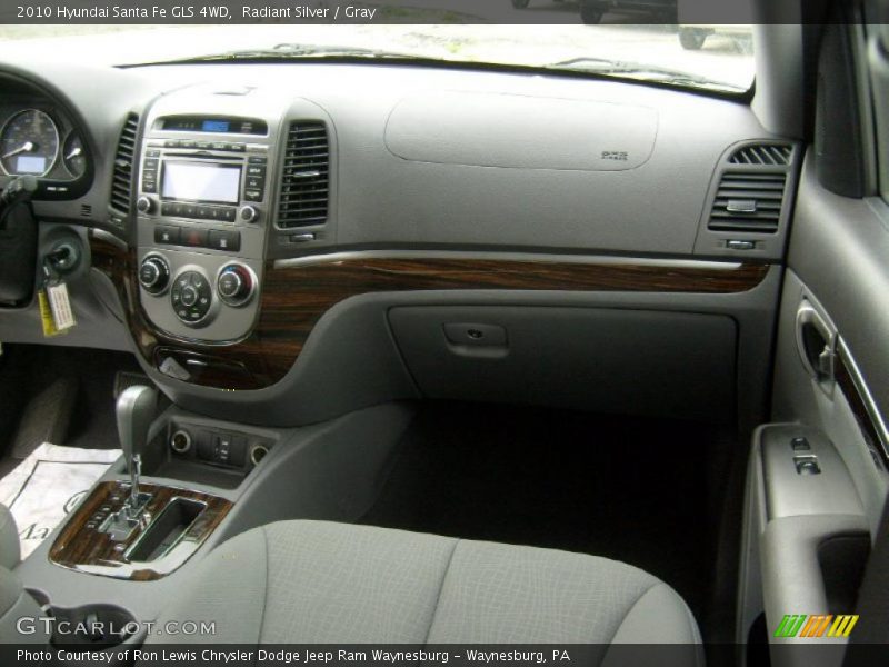 Radiant Silver / Gray 2010 Hyundai Santa Fe GLS 4WD