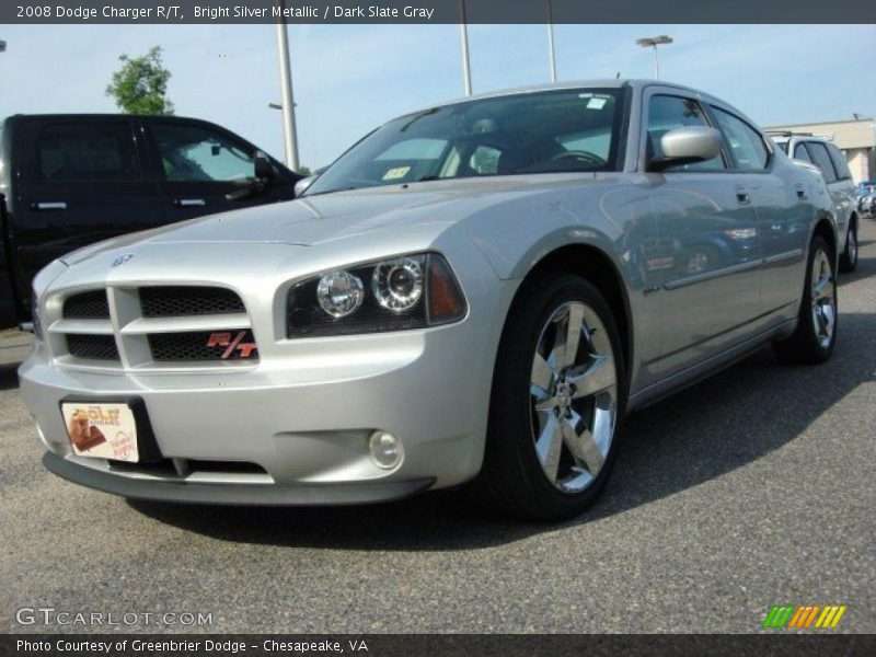 Bright Silver Metallic / Dark Slate Gray 2008 Dodge Charger R/T
