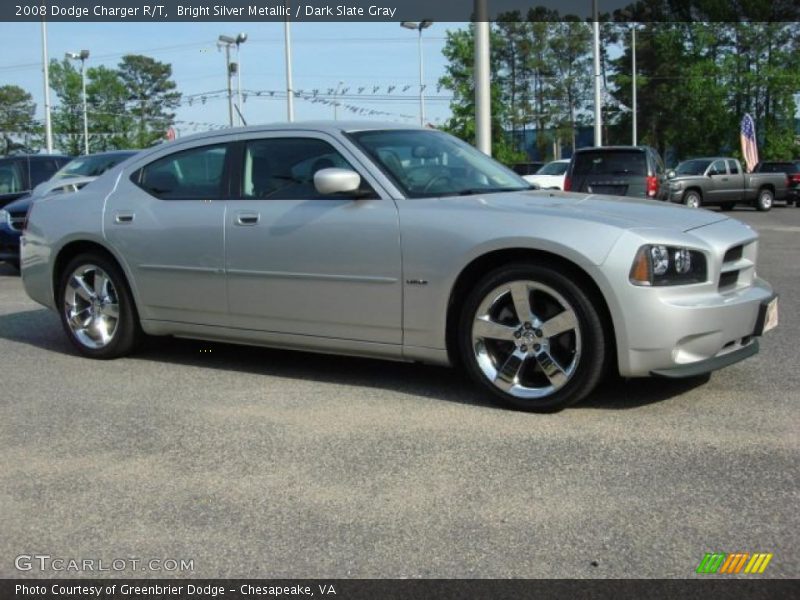Bright Silver Metallic / Dark Slate Gray 2008 Dodge Charger R/T