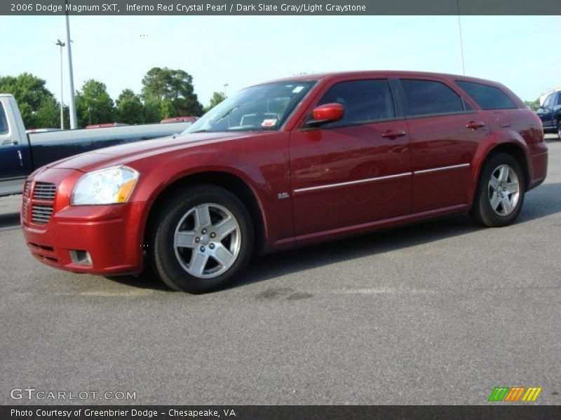 Inferno Red Crystal Pearl / Dark Slate Gray/Light Graystone 2006 Dodge Magnum SXT