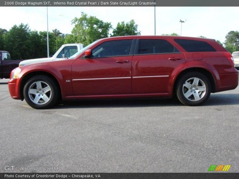 Inferno Red Crystal Pearl / Dark Slate Gray/Light Graystone 2006 Dodge Magnum SXT