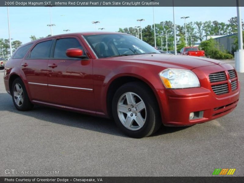 Inferno Red Crystal Pearl / Dark Slate Gray/Light Graystone 2006 Dodge Magnum SXT