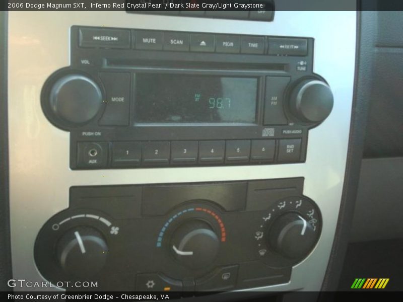 Inferno Red Crystal Pearl / Dark Slate Gray/Light Graystone 2006 Dodge Magnum SXT