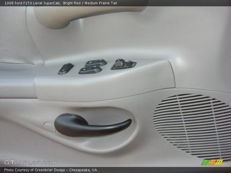 Bright Red / Medium Prairie Tan 1998 Ford F150 Lariat SuperCab