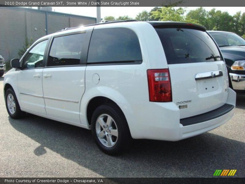 Stone White / Dark Slate Gray/Light Shale 2010 Dodge Grand Caravan SXT