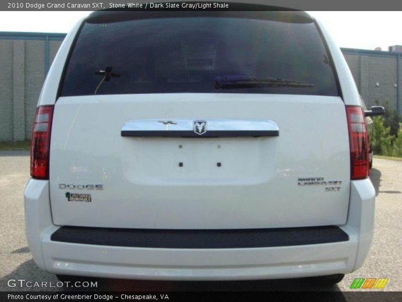 Stone White / Dark Slate Gray/Light Shale 2010 Dodge Grand Caravan SXT