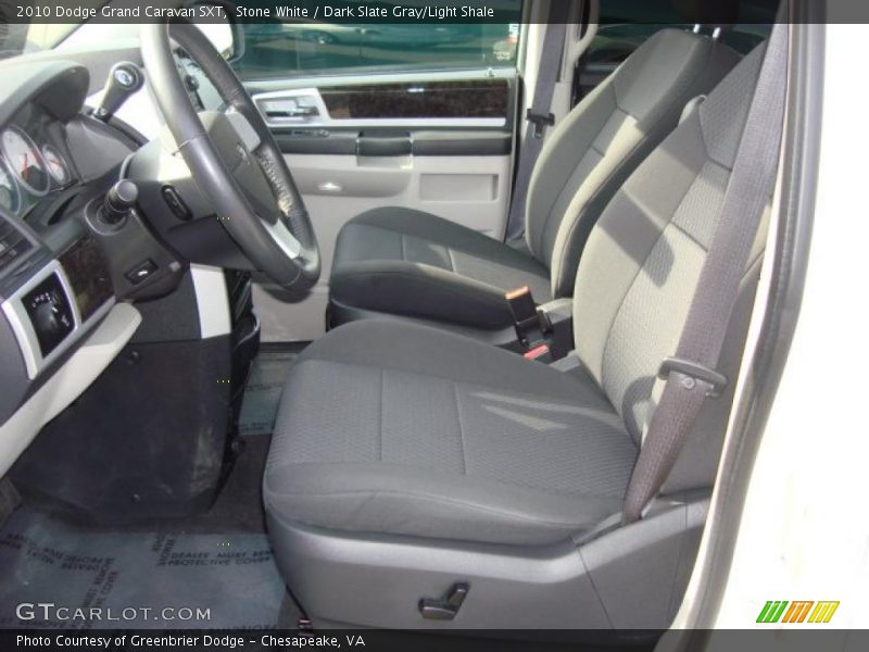 Stone White / Dark Slate Gray/Light Shale 2010 Dodge Grand Caravan SXT