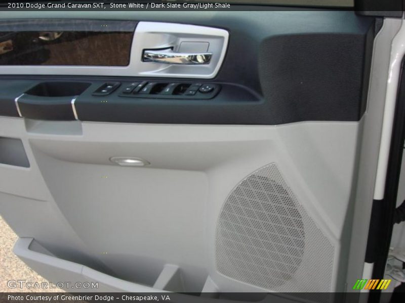 Stone White / Dark Slate Gray/Light Shale 2010 Dodge Grand Caravan SXT
