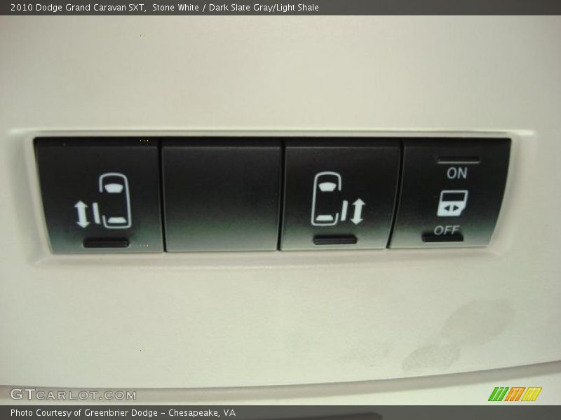 Stone White / Dark Slate Gray/Light Shale 2010 Dodge Grand Caravan SXT