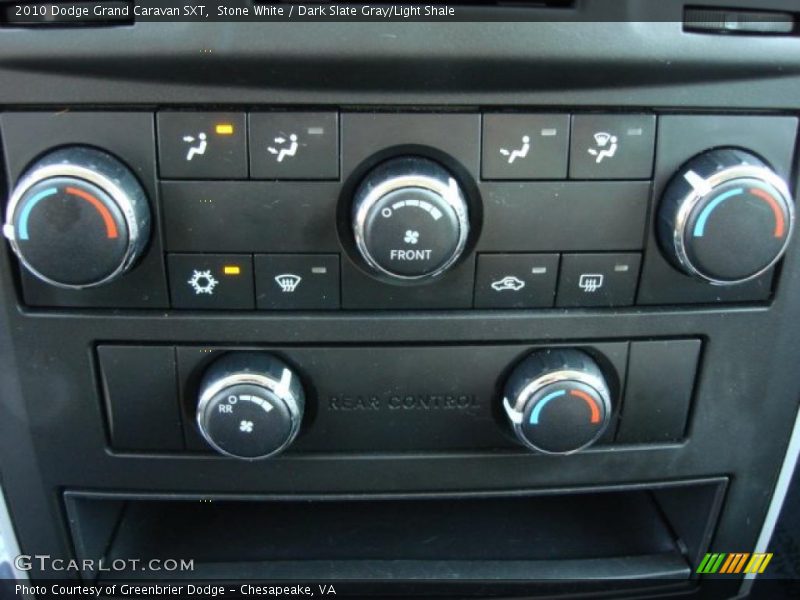 Stone White / Dark Slate Gray/Light Shale 2010 Dodge Grand Caravan SXT