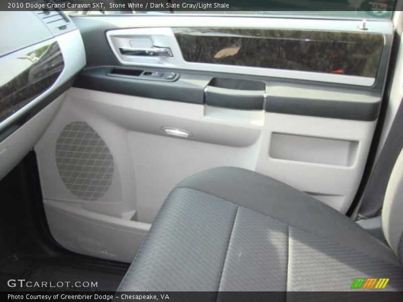 Stone White / Dark Slate Gray/Light Shale 2010 Dodge Grand Caravan SXT