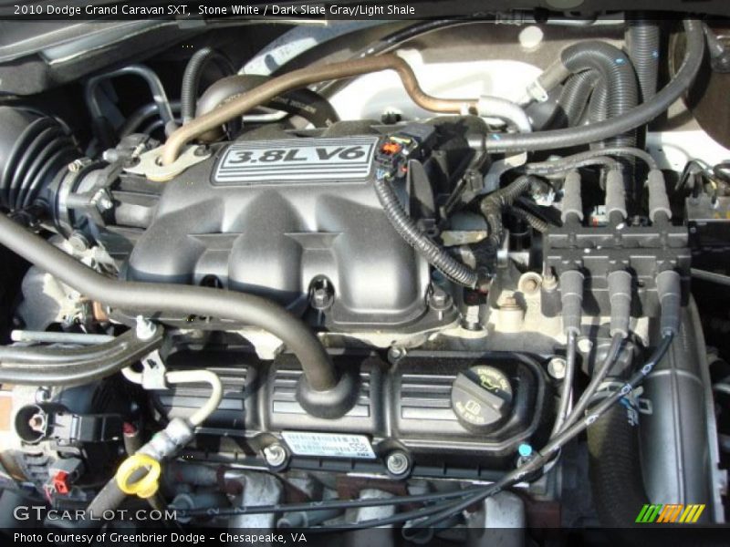 Stone White / Dark Slate Gray/Light Shale 2010 Dodge Grand Caravan SXT