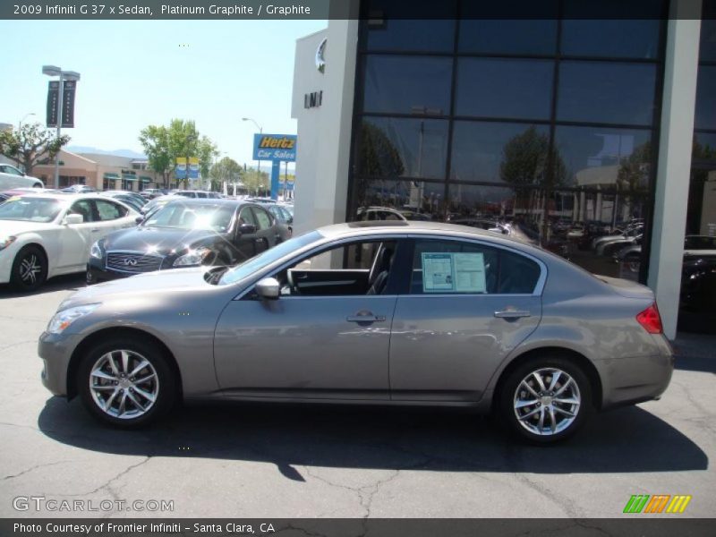 Platinum Graphite / Graphite 2009 Infiniti G 37 x Sedan