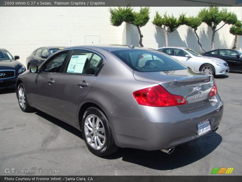Platinum Graphite / Graphite 2009 Infiniti G 37 x Sedan