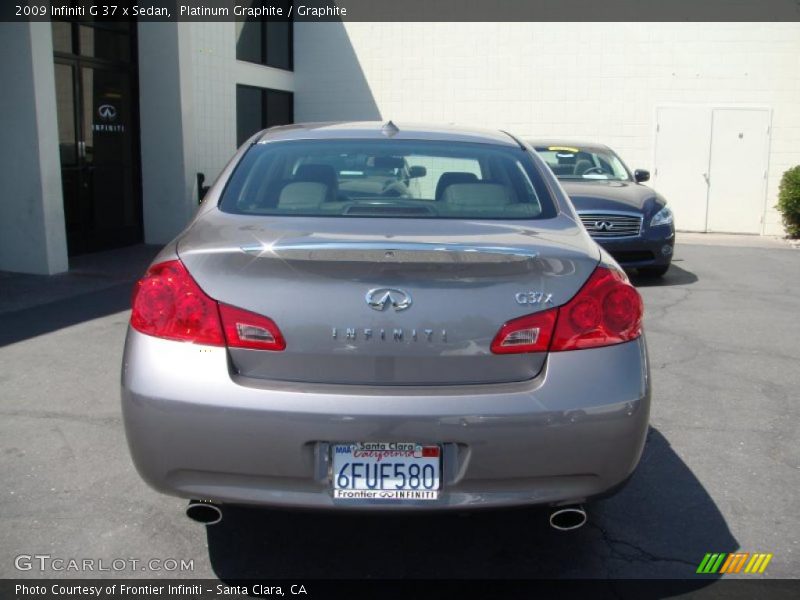 Platinum Graphite / Graphite 2009 Infiniti G 37 x Sedan