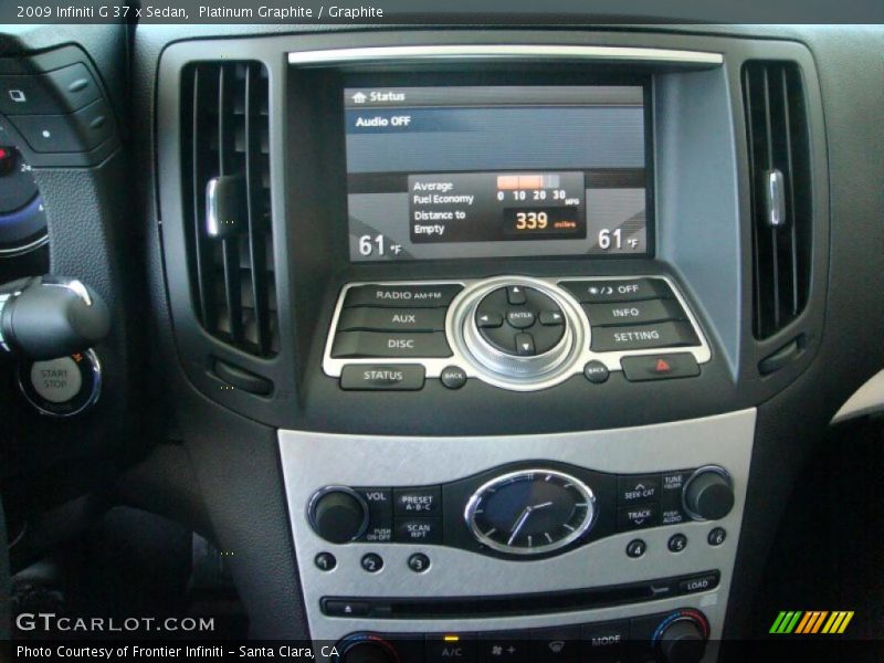 Platinum Graphite / Graphite 2009 Infiniti G 37 x Sedan