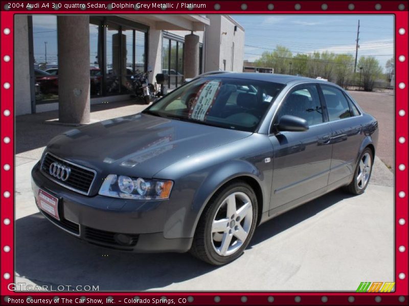 Dolphin Grey Metallic / Platinum 2004 Audi A4 3.0 quattro Sedan