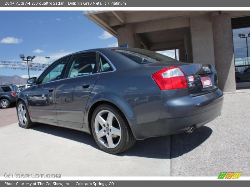 Dolphin Grey Metallic / Platinum 2004 Audi A4 3.0 quattro Sedan