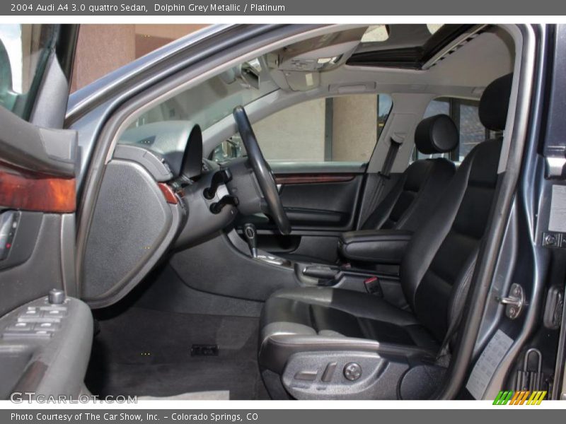 Dolphin Grey Metallic / Platinum 2004 Audi A4 3.0 quattro Sedan