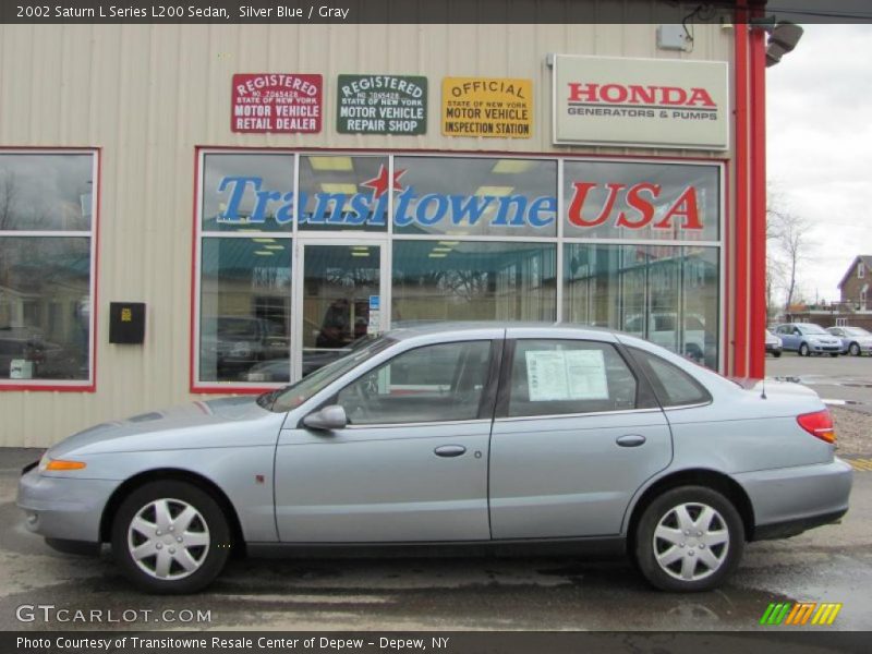 Silver Blue / Gray 2002 Saturn L Series L200 Sedan
