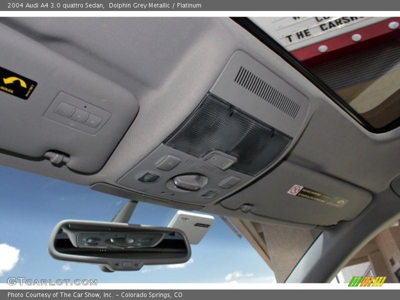 Dolphin Grey Metallic / Platinum 2004 Audi A4 3.0 quattro Sedan