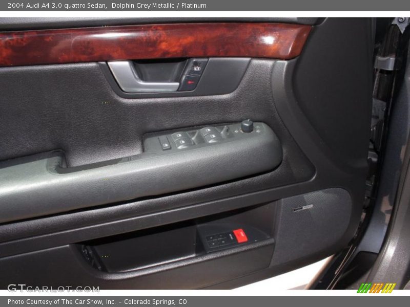 Dolphin Grey Metallic / Platinum 2004 Audi A4 3.0 quattro Sedan