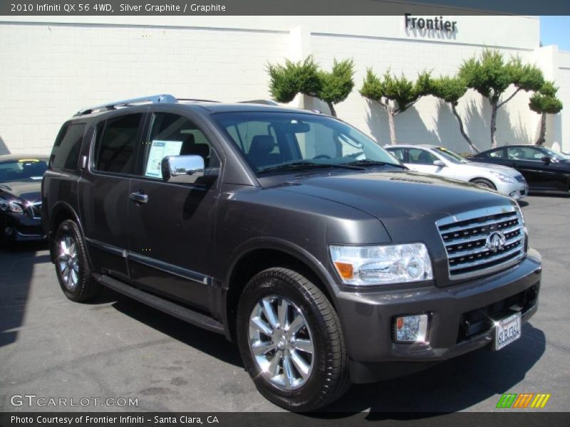 Silver Graphite / Graphite 2010 Infiniti QX 56 4WD