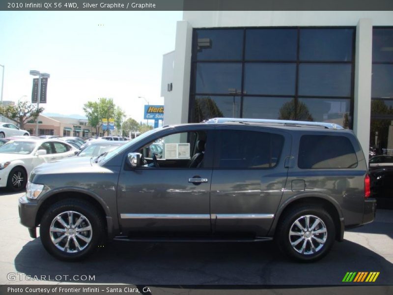 Silver Graphite / Graphite 2010 Infiniti QX 56 4WD