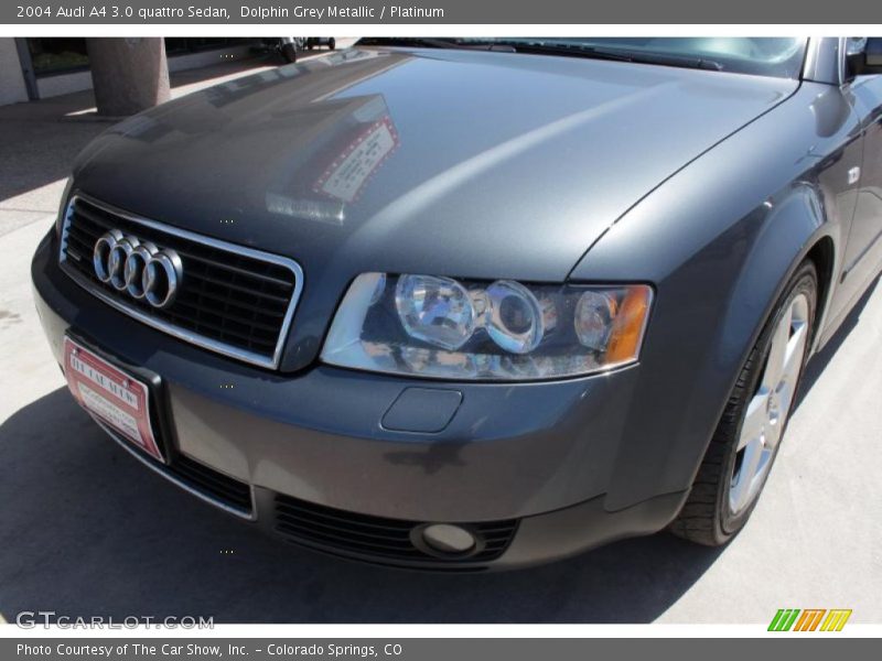 Dolphin Grey Metallic / Platinum 2004 Audi A4 3.0 quattro Sedan