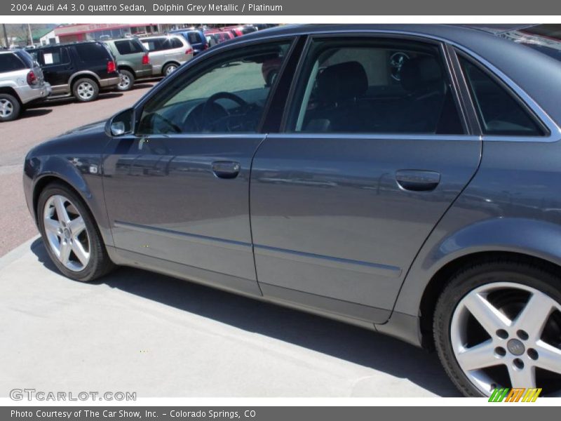 Dolphin Grey Metallic / Platinum 2004 Audi A4 3.0 quattro Sedan