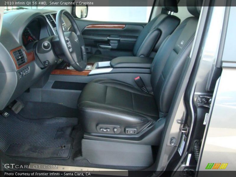 Silver Graphite / Graphite 2010 Infiniti QX 56 4WD